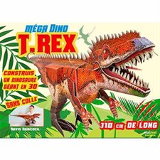 T.rex : Construis un dinosaure géant en 3D : Méga dino : 110 cm de long
