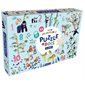 Coffret : Les chiffres : Mon incroyables puzzle en bois : 4+ : 1 puzzle géant de 20 pièces + 1 poster + 1 livre + 1 petit sac en tissu