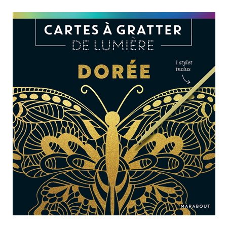 Cartes à gratter de lumière : Dorée