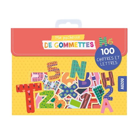 Ma pochette de gommettes : 100 chiffres et lettres