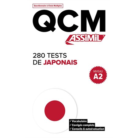280 tests de japonais, niveau A2 : QCM