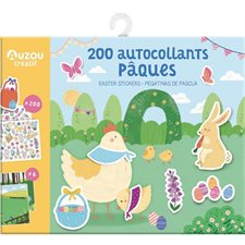 200 autocollants Pâques : 3 + : 200 Easter stickers : 200 pegatinas de Pascua