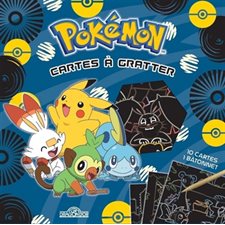 Pokémon : Cartes à gratter Pikachu et les starters de Galar : 10 cartes + 1 bâtonnet