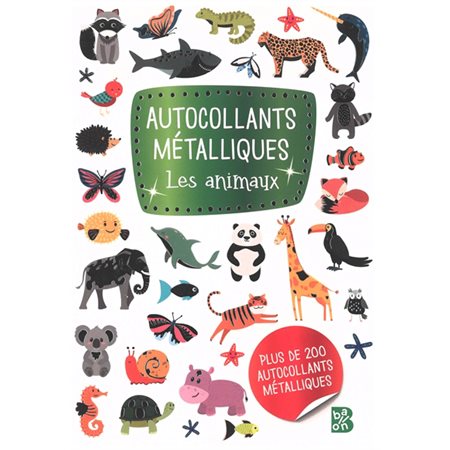 Les animaux : Autocollants métalliques