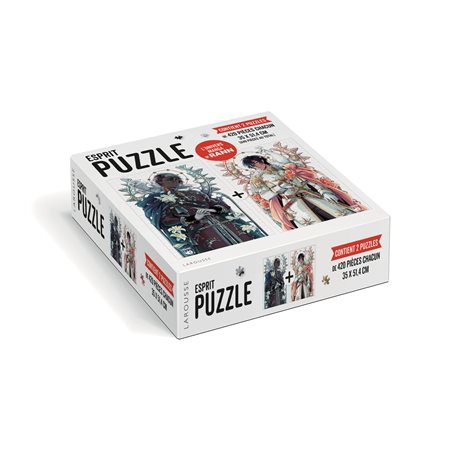 L'univers manga de Rann : Esprit puzzle : Coffret contient 2 puzzles de 420 pièces chacun