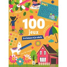 100 jeux : je m'amuse et je colorie