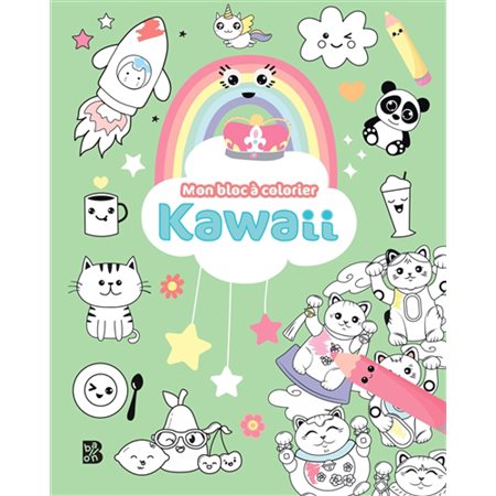 Kawaii : Mon bloc à colorier