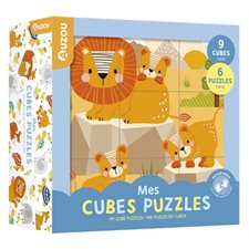 Mes cubes puzzles : Mes cubes à reconstituer : 2+ : 6 magnifiques puzzles parents-bébés