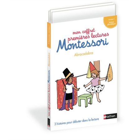 Mon coffret premières lectures Montessori : abracadabra : niveau 1, lecture phonétique : DÉB