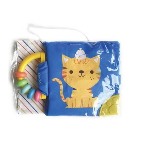 Mon tout-doux livre-hochet : Chat : Myn knuffelboek met rammelaar : Kat