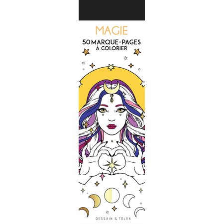 Magie : 50 marque-pages à colorier