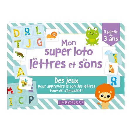 Mon super loto des lettres et des sons : Des jeux pour apprendre le son des lettres tout en s'amusant !