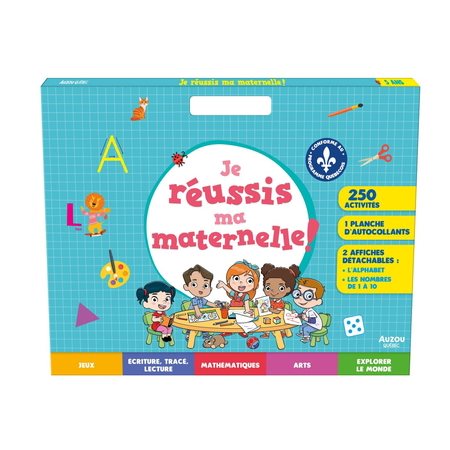 Je réussis ma maternelle ! : 250 activités; 1 planches d'autocollants; 2 affiches détachables : Jeux