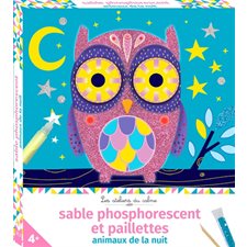 Sable phosphorescent et paillettes : Animaux de la nuit : 4+ : Les ateliers du calme