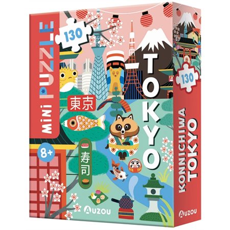 Konnichiwa Tokyo : Mini puzzle : 8+ : 130 pièces