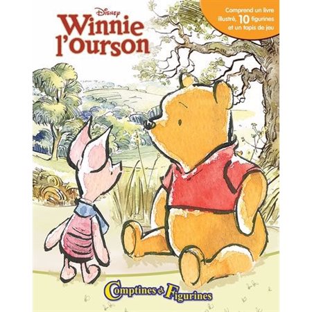 Disney Winnie l'ourson : Comptines et figurines : 1 livre + 10 figurines + 1 tapis de jeu