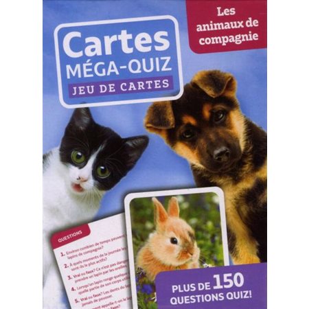 Cartes méga-quiz : Les animaux de compagnie : 6+