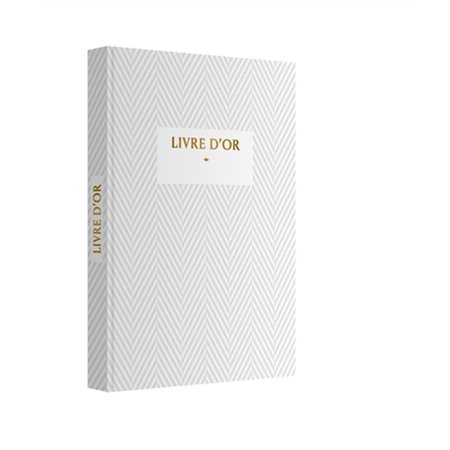 Livre d'or : Blanc : Grand format : Avec 20 stickers