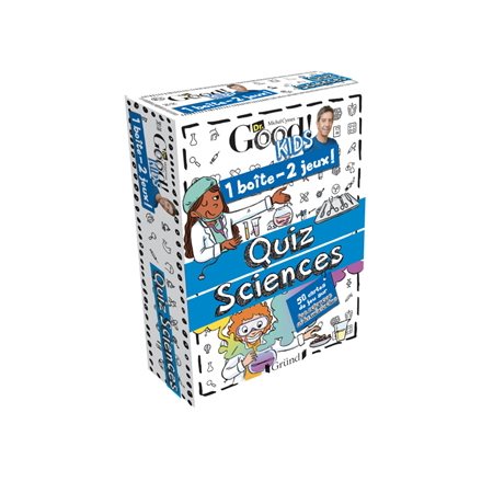 Quiz sciences : 50 cartes de jeu sur les sciences : Dr Good! kids. 1 livre, 2 jeux !