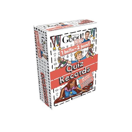 Quiz records : 50 cartes de jeu sur les records : Dr Good! kids. 1 livre, 2 jeux !