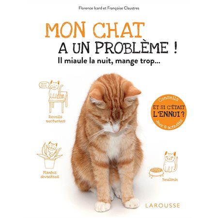 Mon chat a un problème ! : Il miaule la nuit, mange trop ... : Et si c'était l'ennui ? Conseils, jeux & activités