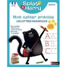Splat & Harry : Lettres majuscules : Cahiers effaçables : Mon cahier ardoise