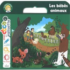 Les bébés animaux : Mes docs en valisette : 4 grandes images + stickers + 1 livret de coloriage + des jeux d'observation