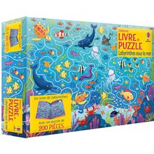 Labyrinthes sous la mer : Livre et puzzle : Puzzle 200 pièces