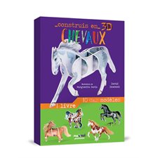 Chevaux : Construis en 3D : 10 modèles + 1 livre