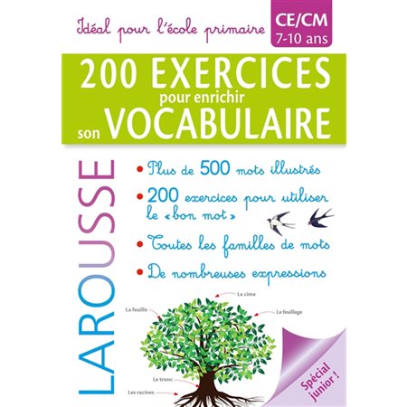 200 exercices pour enrichir son vocabulaire : CE-CM, 7-10 ans