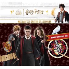 Harry Potter : Harry, Hermione, Ron : Mes cartes à gratter et à colorier : 5 cartes à gratter & 5 cartes à colorier