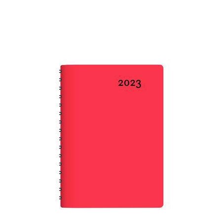 Agenda 2023 : Buro rouge : 1 jour  /  1 page : De janvier à décembre 2023