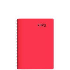 Agenda 2023 : Buro rouge : 1 jour  /  1 page : De janvier à décembre 2023