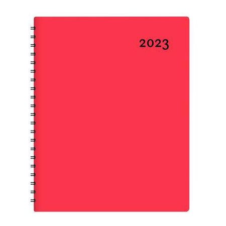 Agenda 2023 : Maxi rouge : 1 semaine  /  2 pages : De janvier à décembre 2023