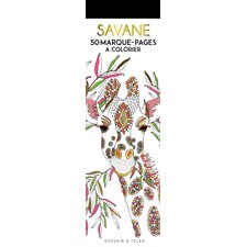 Savane : 50 marque-pages à colorier