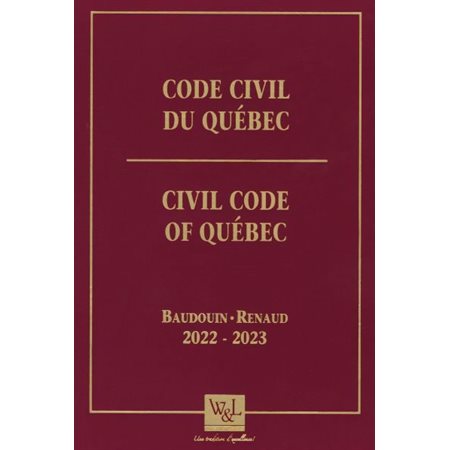 Code civil du Québec : 2022-2023