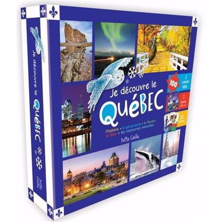 Je découvre le Québec : Coffret comprenant 1 livre de 64 pages, 1 casse-tête + 30 fiches : Je découvre