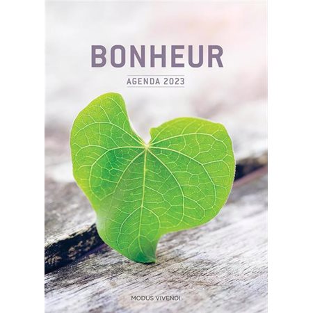 Agenda 2023 : Bonheur : 1 jour  /  1 page : De janvier à décembre 2023