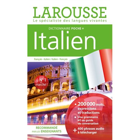 Italien, dictionnaire poche + : Français-italien, italien-français