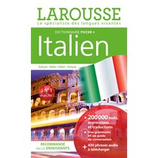Italien, dictionnaire poche + : Français-italien, italien-français