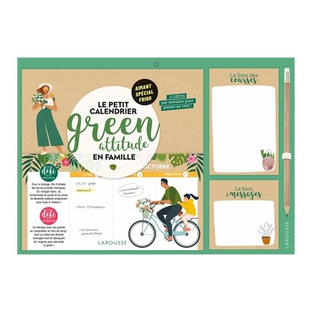 Le petit calendrier de la green attitude en famille 2023 : 2 défis par semaine pour passer au vert !