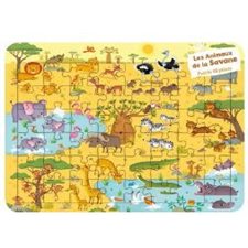 Les animaux de la savane : Puzzle 48 pièces