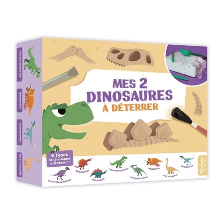 Mes 2 dinosaures à déterrer : 6+ : 8 types de dinosaures à découvrir !