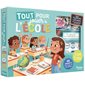Tout pour jouer à l'école : Coffret : 6 ans et + : Cahier de l'élève et du professeur, 2 craies et 1 feutre effaçable, 1 tableau magnétique  & tableau ardoise, etc.