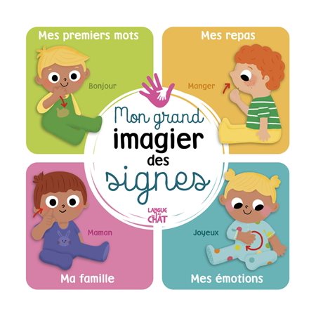 Mon grand imagier des signes : 43 signes pour apprendre à communiquer avec son bébé