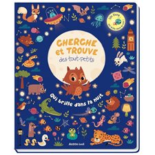 Qui brille dans la nuit : Cherche et trouve des tout-petits : Un livre qui brille dans le noir !