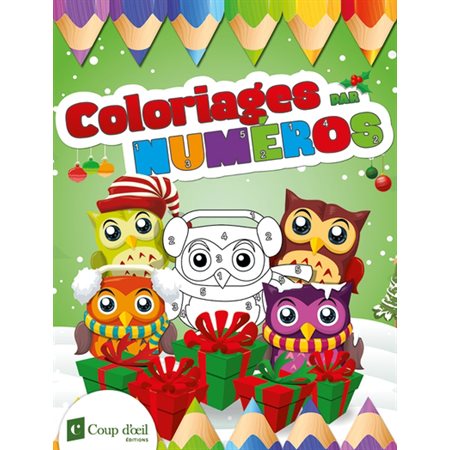 Coloriages par numéros (hiboux)