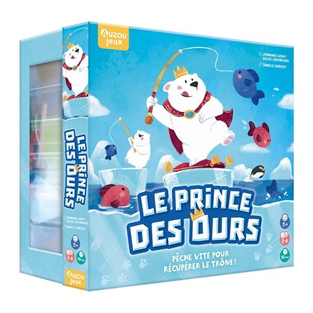 Le prince des ours : Pêche vite pour récupérer le trône ! : Auzou jeux : 5+; 2-4 joueurs; 10 minutes