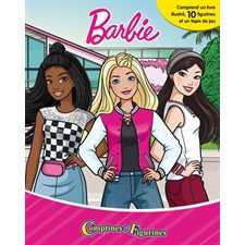 Mattel Barbie : Comptines et figurines : 3 ans et + : Comprend 1 livre + 10 figurines + 1 tapis de jeu
