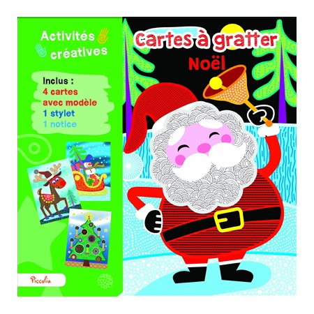 Noël : Cartes à gratter : 4-8 ans : Activités créatives